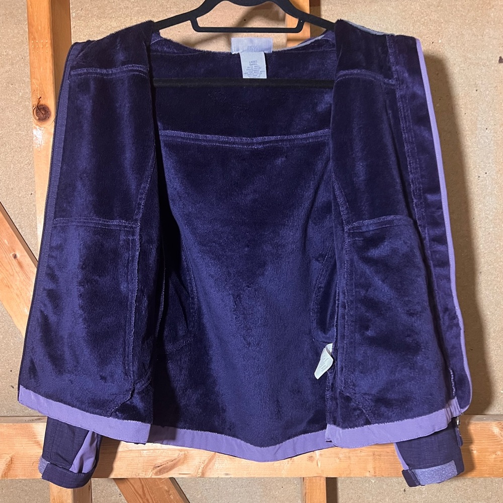 Free Country Purple Hooded Fleece Lined Jacket SZ S! EUC! - Picture 10 of 16